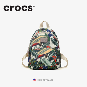 美国crocs卡骆驰迷你时尚印花双肩包小清新背包时尚潮流书包