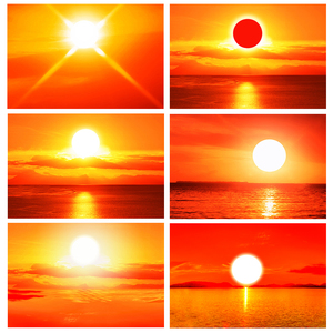 太阳图案的画旭日东升