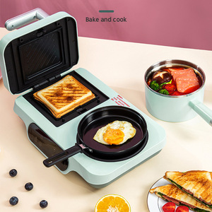 扬子三明治早餐机家用多功能华夫饼轻食迷你定时可拆吐司烤面包机