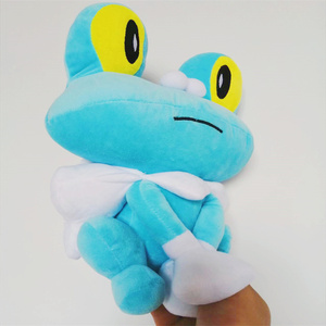 宠物小精灵呱呱泡蛙泡沫蛙毛绒公仔娃娃 玩具玩偶 卡通动漫礼物夹