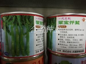 100g日本宝冠翠宝芥蓝种子翠宝芥兰心种子广良引进芥兰种子