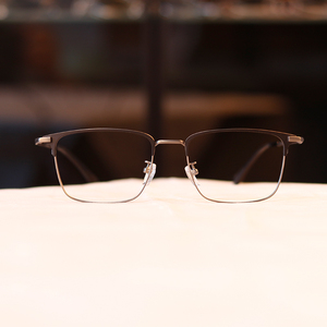 复古超轻半框钛合金可配防蓝光近视防雾气眼镜男女近古着眼镜框架