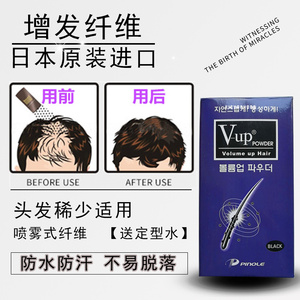 日本V-UP头发纤维粉增发补发神器密发喷雾发际线填秃头顶遮盖假发
