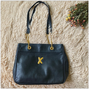 【现货】日本中古小众品牌picasso毕加索牛皮休闲纯色单肩托特包