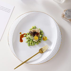 陶瓷盘子创意私房菜平盘法式料理盘甜品盘商用西餐牛排盘酒店餐具