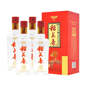 稻花香金珍3号42度白酒整箱500ml*4瓶盒装粮食酒婚宴请送礼自饮酒