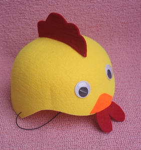 表演聚会道具 cos小鸡 小鸡表演帽子 小鸡表演头饰