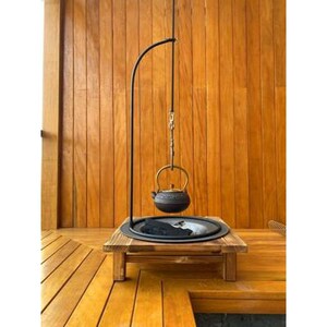 炭暖炉家用日式烤火盆围碳炉煮木茶自在钩悬吊挂取壶火钵炉