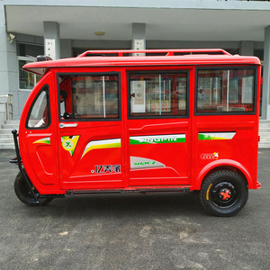 全封闭6门6座60v72v成人载客电动三轮车客货两用老年拉客电三轮车