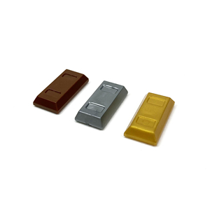 小颗粒积木 金砖 银块 零件兼容乐高 99563配件 金条墙砖拼装玩具