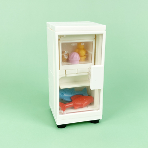 moc小颗粒积木冰箱 兼容乐高 diy创意冷藏柜 保鲜柜 家电场景配件