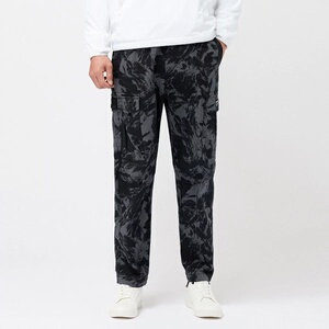 安踏男裤2019冬新款休闲迷彩哈伦小脚裤修身束脚九分裤15948532r