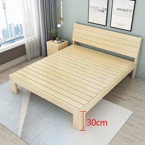 一米1宽的单人床实木床架高箱清仓1.51.5米经济型加宽家具加高.