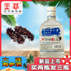 大连龙泉海小黑海参酒刺参滋补养生低度配制酒42度160ml辽宁特产