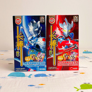 添乐卡通王奥特曼卡通长棒饼干零食送奥特曼卡片55g