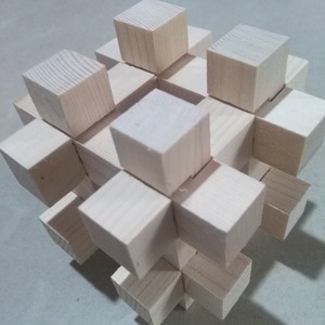 儿童开发智力木质玩具十二根孔明锁拆装玩具益智宜脑鲁班锁