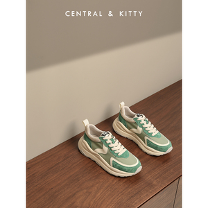 【奈斯希希】阿甘鞋2021爆款华夫鞋女夏小蛮腰老爹鞋ins女鞋23.65