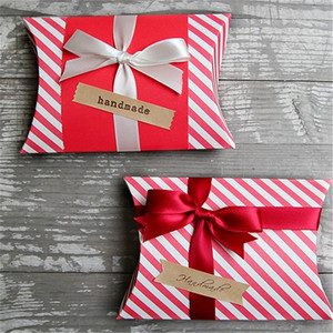 烘焙包装 黑红色条纹糖果盒 饼干盒 礼品袋 爆米花盒子曲奇纸盒