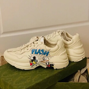 gucci古驰disney x gucci唐老鸭男士老爹鞋 男女同款