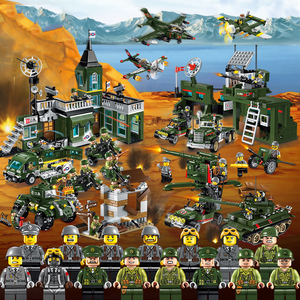 兼容乐高积木男孩子启蒙战地系列绝地求生军事拼装6-12岁儿童玩具