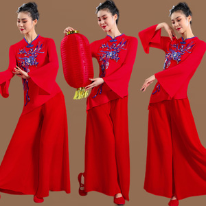 广场舞服装新款套装民族风舞蹈服古典舞跳中国舞成人跳舞表演服女