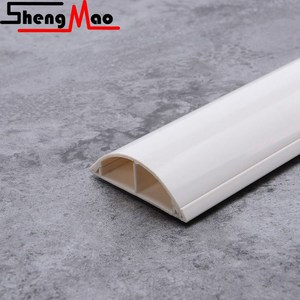 8号pvc地板线槽超厚型半圆弧形线槽特耐压塑料地槽网络线走线槽