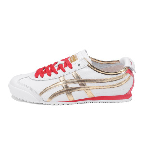 日本限量版鬼冢虎女鞋皮面阿甘鞋女真皮tiger虎冢鞋透气情侣板鞋