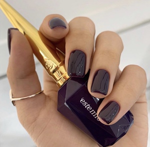 estemio韩国高端甲油胶指甲油v7深紫色纯植物贵妇秋冬