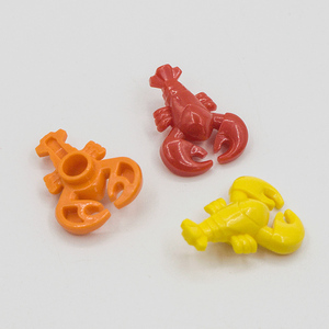 兼容乐高27152pb01 国产科技小颗粒积木散件零配件 龙虾 食物 动