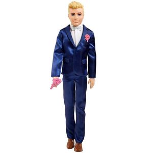 美亚barbie芭比娃娃 芭比男友ken肯正装西装娃娃儿童玩具礼物