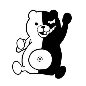 绮丽屋日本动漫周边弹丸论破黑白熊校长车贴墙贴电脑贴满百包邮