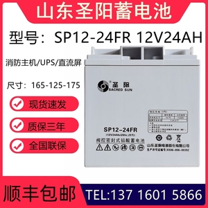 圣阳蓄电池12V24AH 正品包邮 SP12-24FR 消防主机 UPS电源 直流屏
