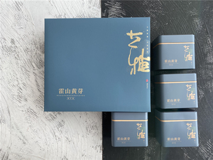500克4罐一斤 新款高档好看不贵推荐霍山黄芽红蓝空礼品盒礼盒茶