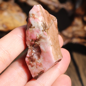 方言和田玉推荐新品珍稀名品粉红色戈壁料桃花玉籽料原石玩料籽e