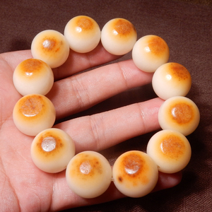 方言企业放大漏特惠988元唐河籽料18mm珠子手链手串回馈天下玉友h