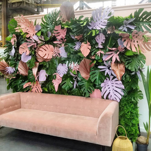 植物墙绿植墙面装饰草皮草坪背景墙绿色人造室内假草门头网红花墙