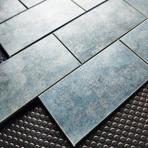 仿古马赛克墙贴文化石瓷砖背景墙自粘自贴金属古铜色长方形工字贴