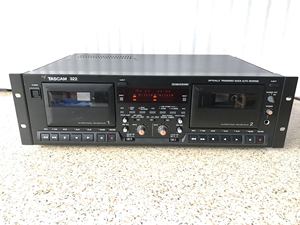 TASCAM专业磁带卡座机电台级广播专用双卡双录音系统磁带复制对录
