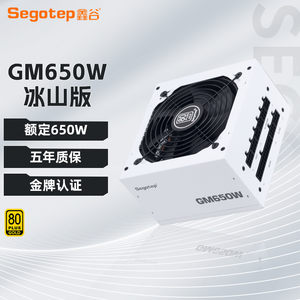 鑫谷GM650W冰山版电脑电源台式机750W白色金牌全模组850W主机电源