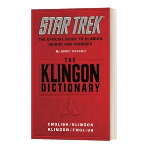 The Klingon Dictionary 英文原版 克林贡词典字典 英文版 进口/