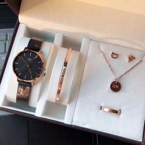 dw圆表 礼盒高端五件套 时尚情侣 皮带尼龙带钢带丹尼尔尔惠灵顿