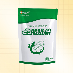 新疆新农奶粉学生成人中老年奶粉全脂纯牛奶粉1KG/袋装