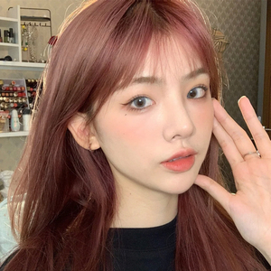 粉棕色染发剂2021流行色显白纯酒红棕植物自己在家染头发膏泡泡沫