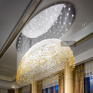 酒店大堂水晶吊灯传统欧式大型会所宾馆大厅灯酒楼宴会厅灯具1人付款