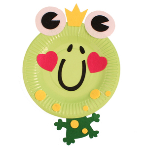 卡通纸盘动物材料包 幼儿园手工diy制作 创意美劳 彩色粘贴制作