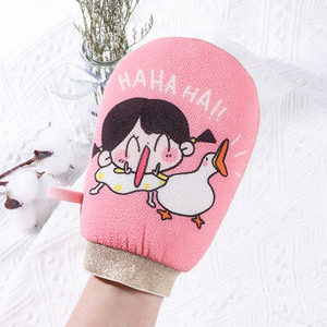 卡通搓澡巾女士专用不伤皮肤可爱搓背沐浴手套双面下泥灰洗澡神器