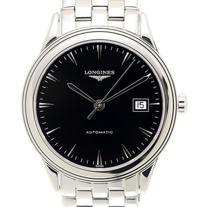 瑞士高端名表浪琴军旗 38.5mm黑盘l4.874.4.52.6自动机械男士腕表