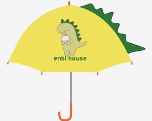 儿童卡通3D小恐龙男童女童幼儿园宝宝防夹16岁小雨雨长柄手动雨伞