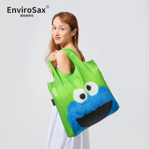 EnviroSax芝麻街春卷包时尚环保袋旅行包 物理防泼水可折叠购物袋