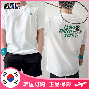 2024春夏 CA5韩国羽毛球服上装 男女同款时尚休闲运动速干短袖T